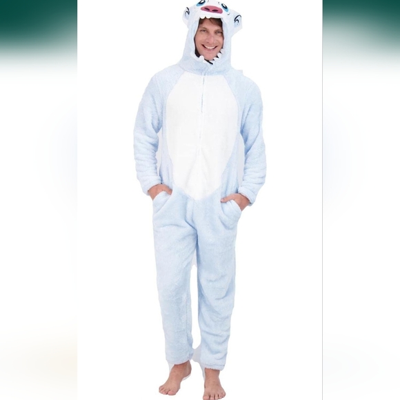 BUNDLE & SAVE • #136 • Abominable Snowman Yeti Onesie • Adult Medium - Picture 2 of 11